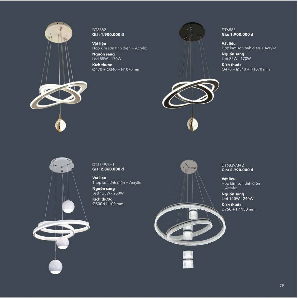 Đèn trang trí ZEMBA Lighting Catalogue và Bảng giá mới nhất /Page 